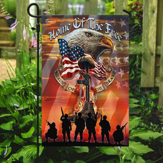 HOME OF THE FREE BECAUSE OF THE BRAVE - FLAG 026 Veteran by Easychoo, Pge