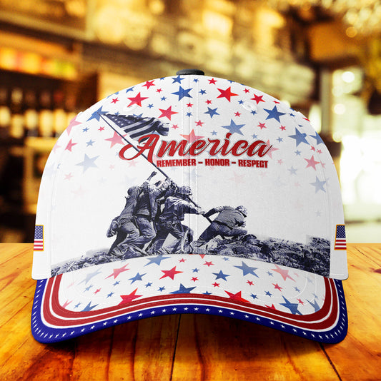 Remember - Honor - Respect - U.S Veteran Cap by Easychoo