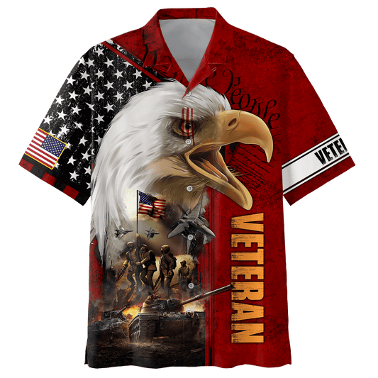 All Over Printed U.S Veteran Unisex Shirts Hawaiian Shirt by Easychoo