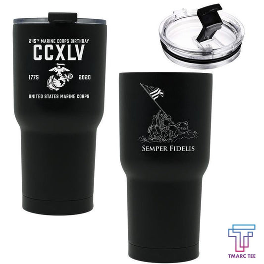 United States Marine Stainless Steel Tumbler_3584 Veteran by Easychoo