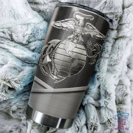 United States Marine Stainless Steel Tumbler_7745 Veteran by Easychoo