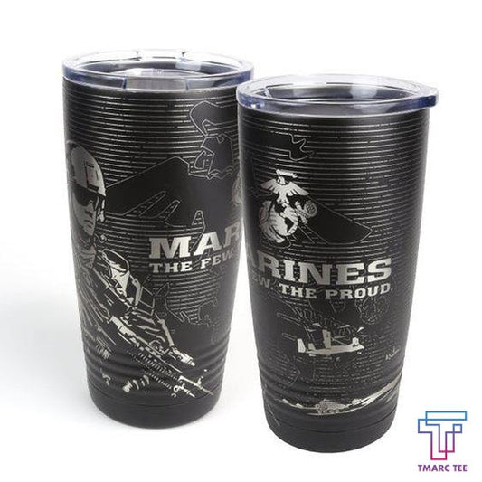 United States Marine Stainless Steel Tumbler_8721 Veteran by Easychoo