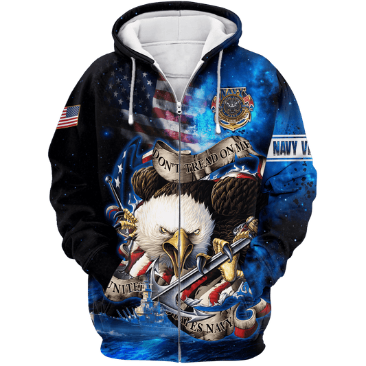 U.S Navy Veteran MON27072201- NA Unisex All-Over Print Hawaiian Shirt by Easychoo