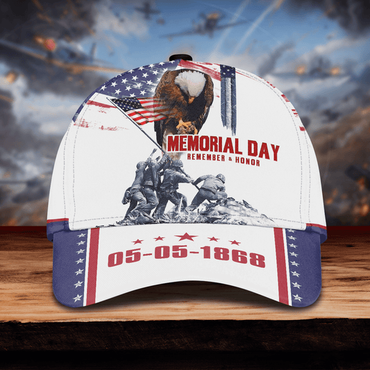 US VETERAN - MEMORIAL DAY REMEMBER AND HONOR 3D Cap by Easychoo, style BOO28122201
