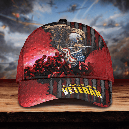 US VETERAN - ALL GAVE SOME SOME GAVE ALL 3D Cap by Easychoo, style BOO03012303