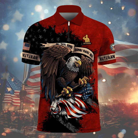 Independence Day, All Gave Some - Some Gave All Veteran Polo Shirt by Easychoo