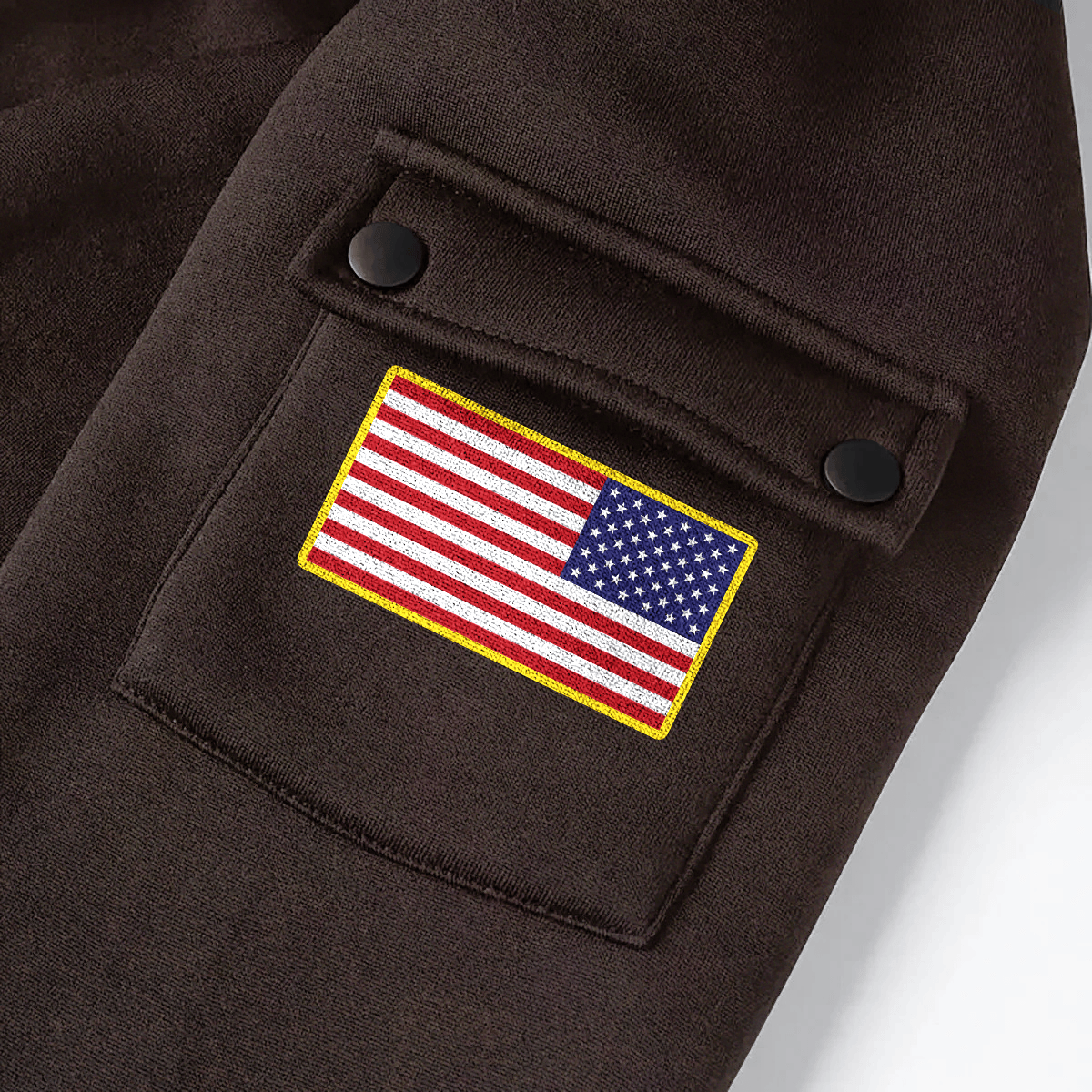 Independence Day, All Gave Some - Some Gave All Eagle Veteran Hoodie by Easychoo, detail view
