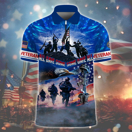 Veterans - All Gave Some Some Gave All Polo Shirt by Easychoo, style MON250601