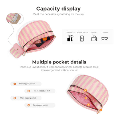 Beorah™  Solid Color Crossbody Bum Bag for Women Large Capacity Belt Bag for Moms & Everyday Travel