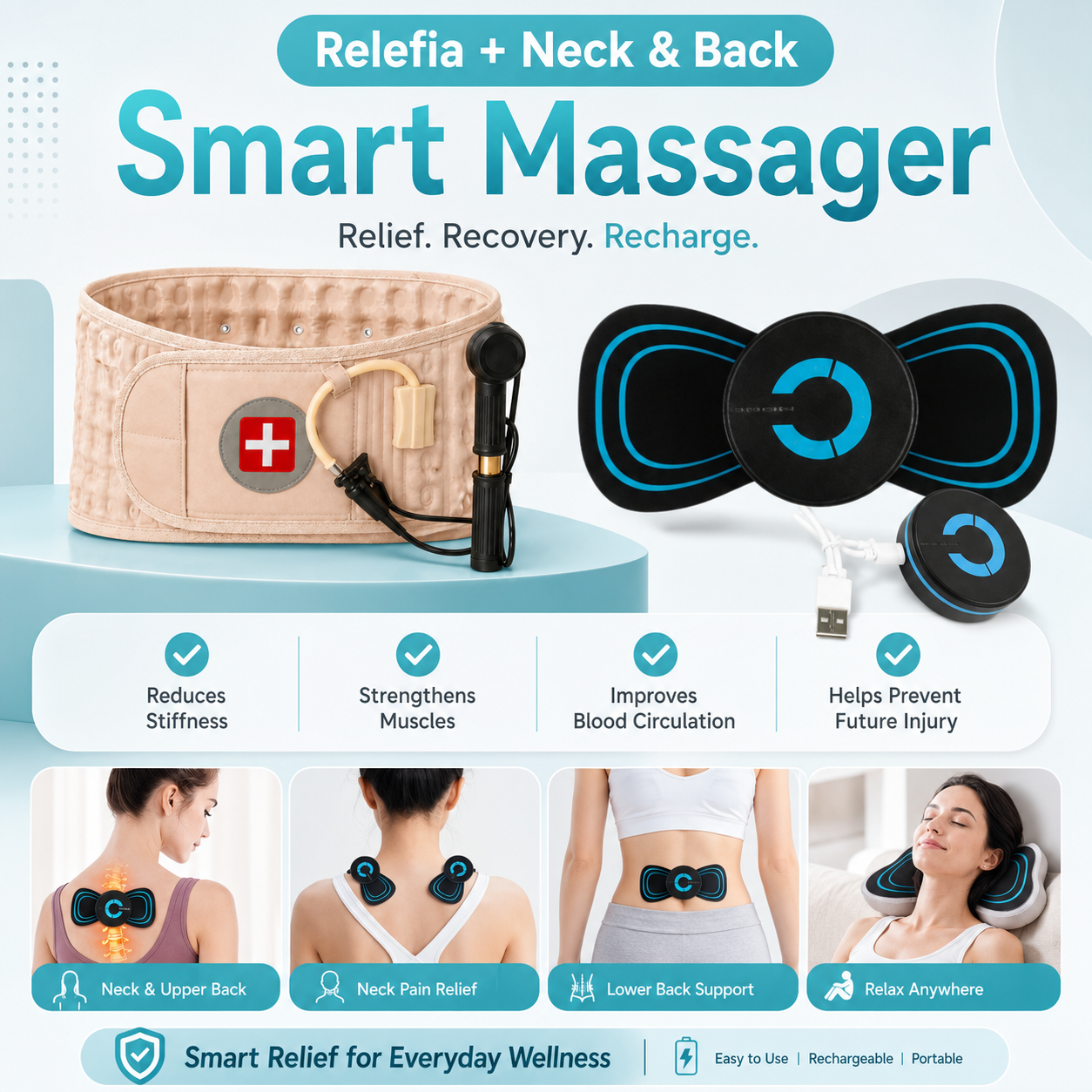 Beorah Relefia™ Decompression Back Belt for Lower Back Pain Relief