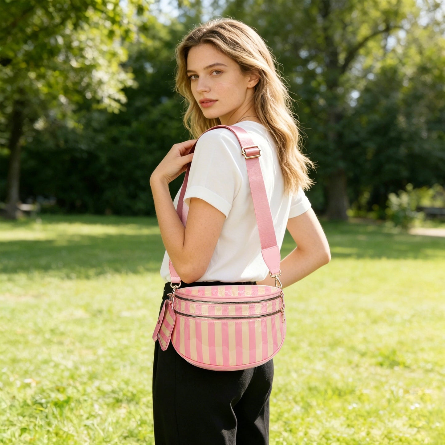 Beorah™  Solid Color Crossbody Bum Bag for Women Large Capacity Belt Bag for Moms & Everyday Travel