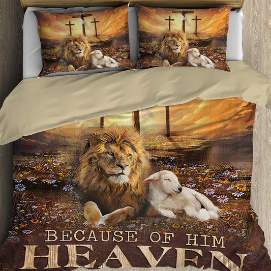 The Lion and Lamb Faith Comforter Set T-shirt by Easychoo