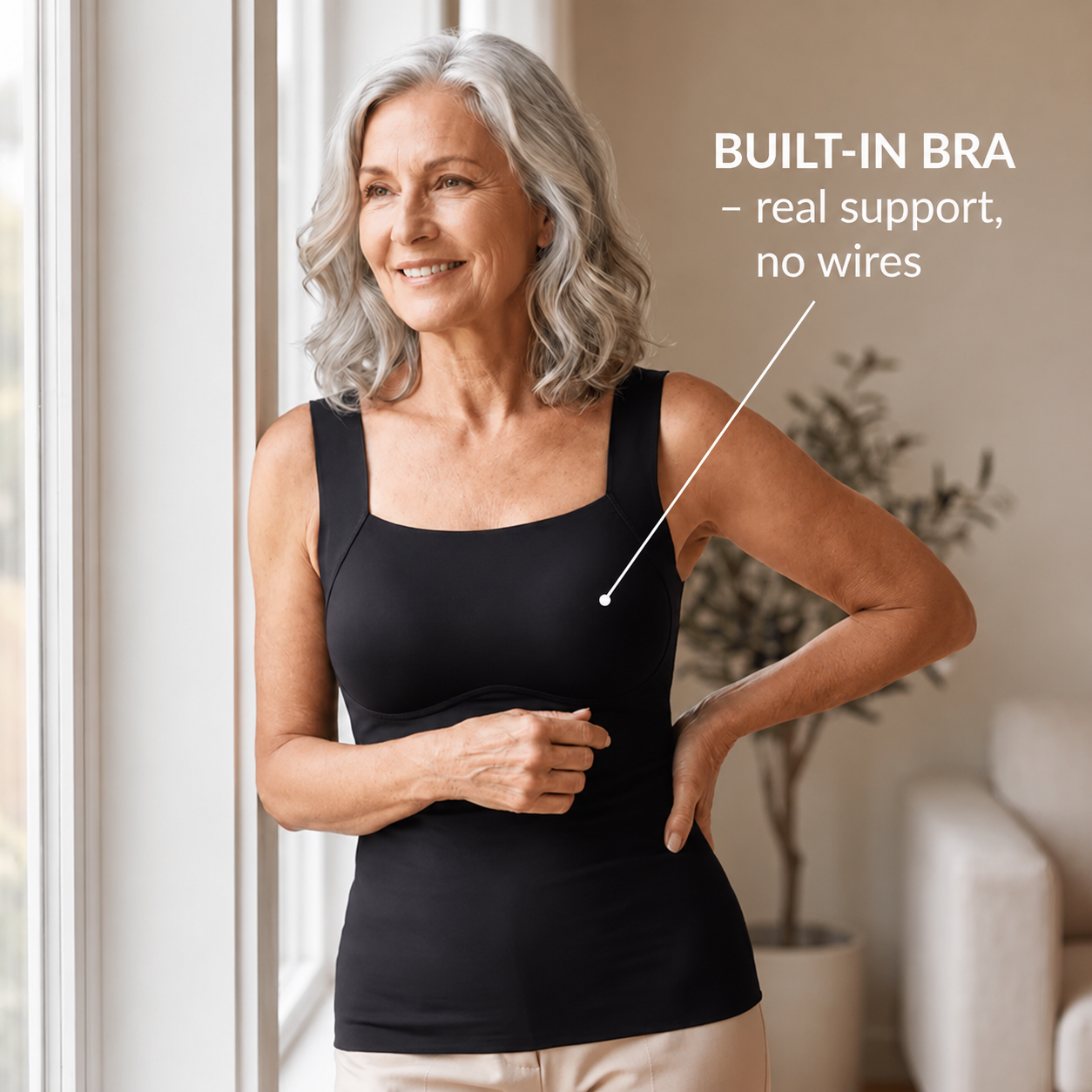 Sculpt Tank with Built-In Bra