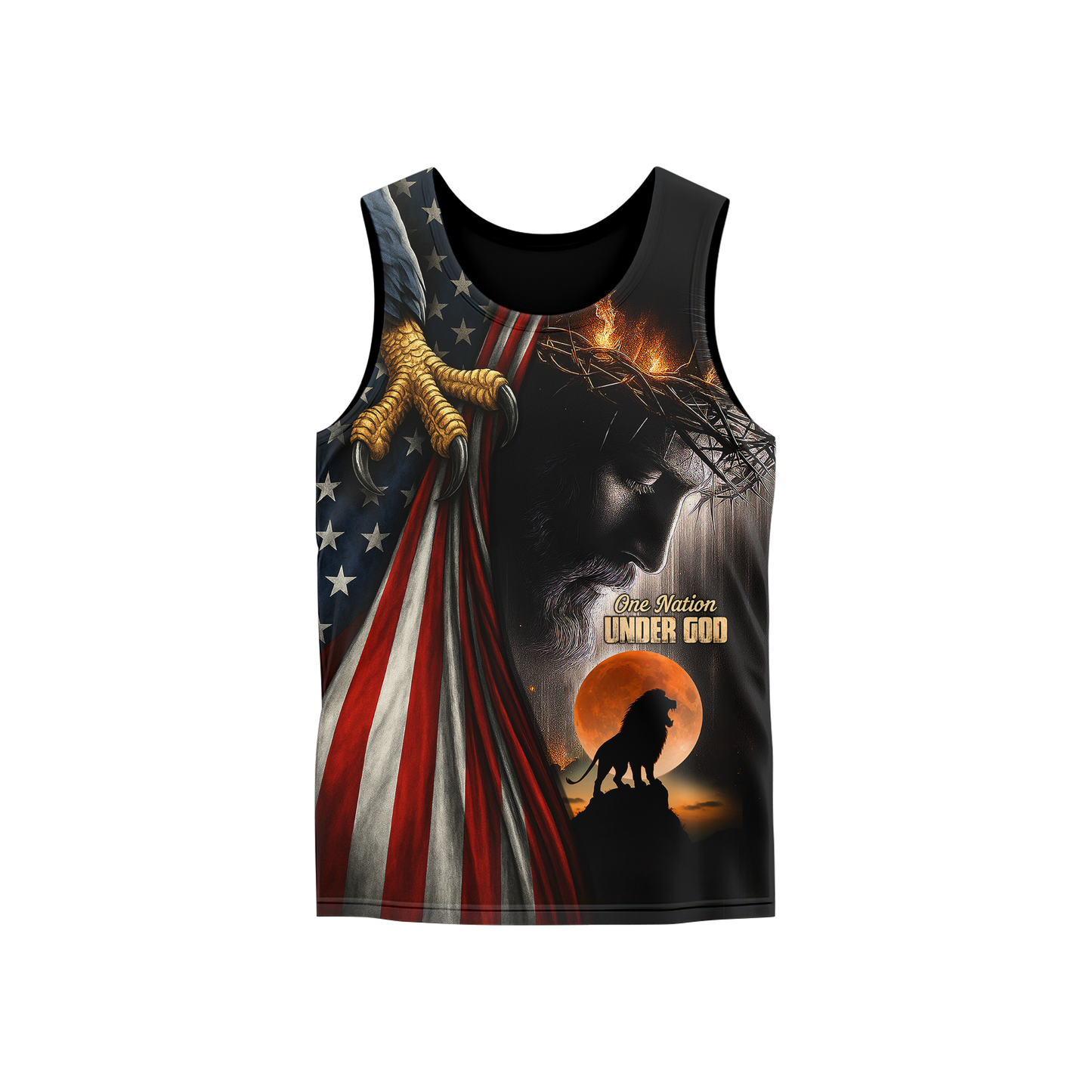 One Nation Under God Christian - American Flag Eagle Cross Zip Up - Patriotic Faith in Jesus Christ by Easychoo, image 7