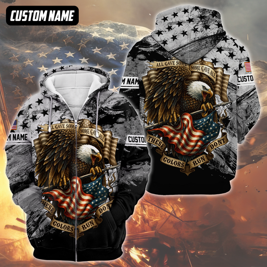 All Gave Some Some Gave All U.S. Veteran Eagle Hoodie by Easychoo