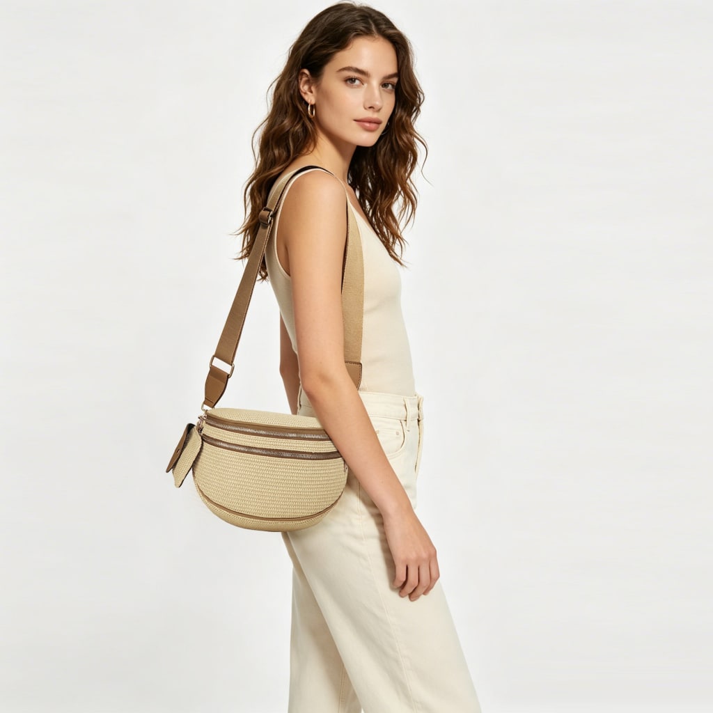 Beorah™  Solid Color Crossbody Bum Bag for Women Large Capacity Belt Bag for Moms & Everyday Travel