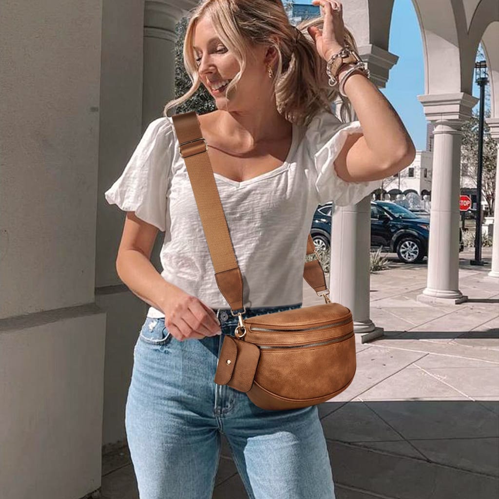 Beorah™  Solid Color Crossbody Bum Bag for Women Large Capacity Belt Bag for Moms & Everyday Travel