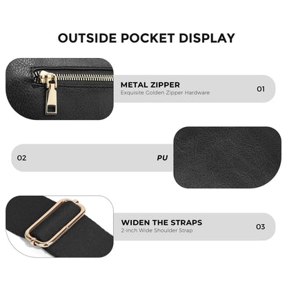Beorah™  Solid Color Crossbody Bum Bag for Women Large Capacity Belt Bag for Moms & Everyday Travel