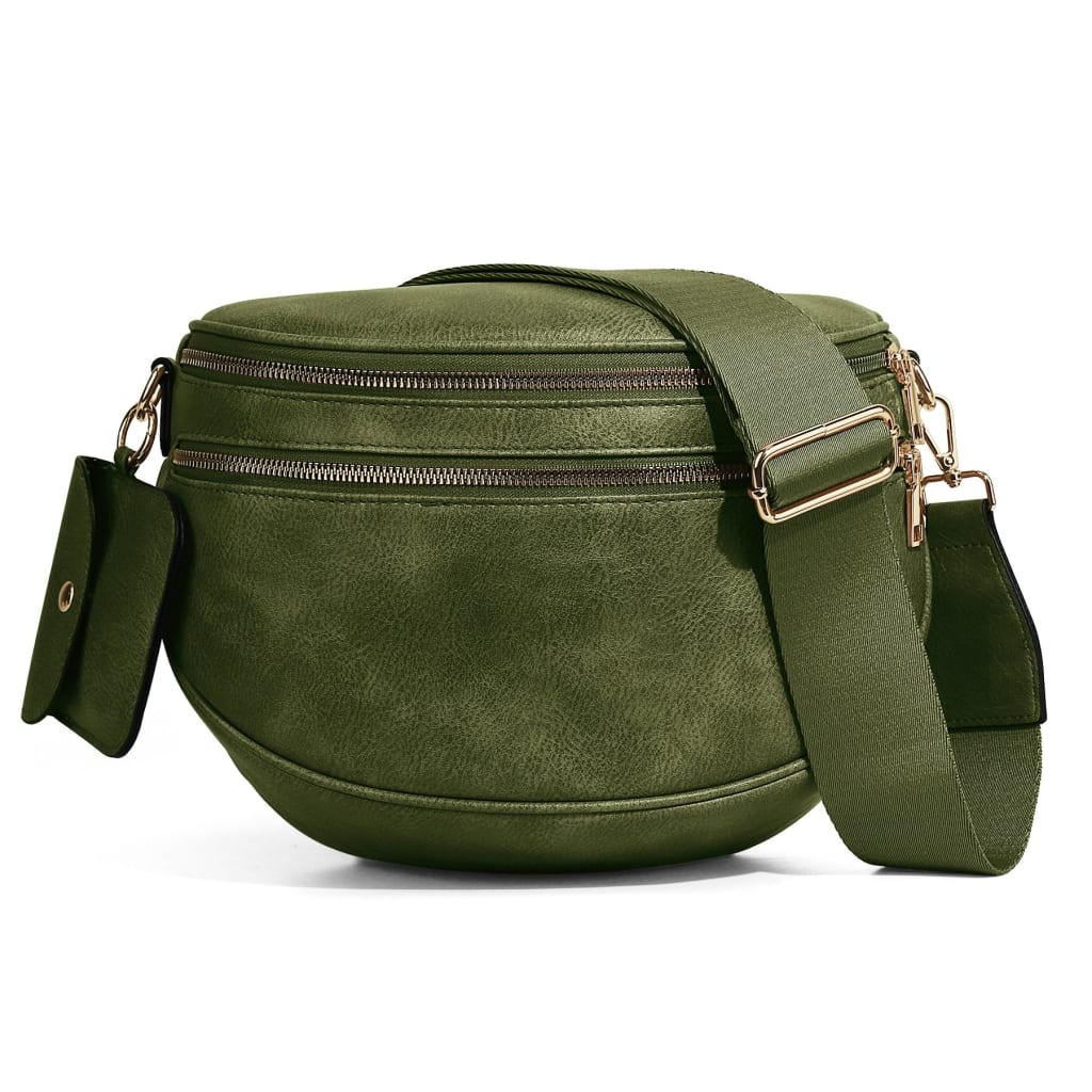 Beorah™  Solid Color Crossbody Bum Bag for Women Large Capacity Belt Bag for Moms & Everyday Travel