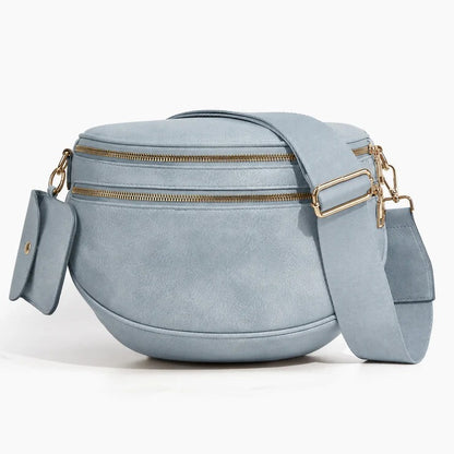 Beorah™  Solid Color Crossbody Bum Bag for Women Large Capacity Belt Bag for Moms & Everyday Travel